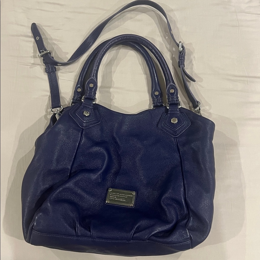 a Marc by Marc Jacobs Classic Q Francesca Medium Hobo bag in indigo leather